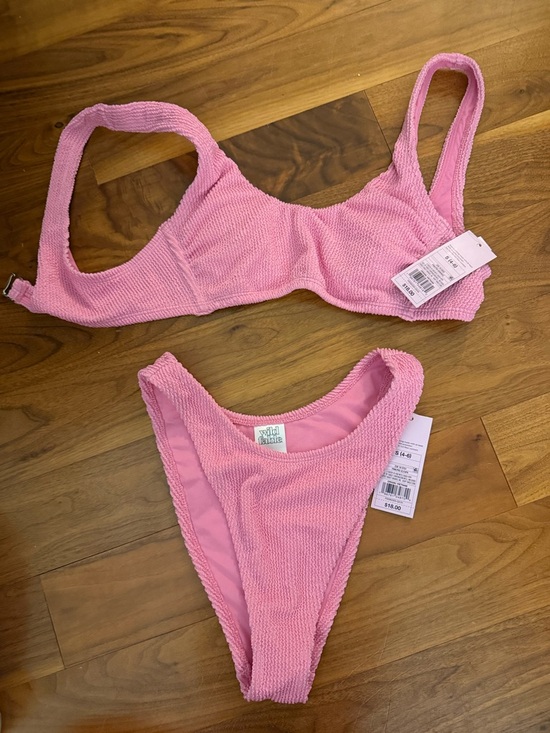 wild fable Other - NWT Wild Fable Pink Textured Bikini Set